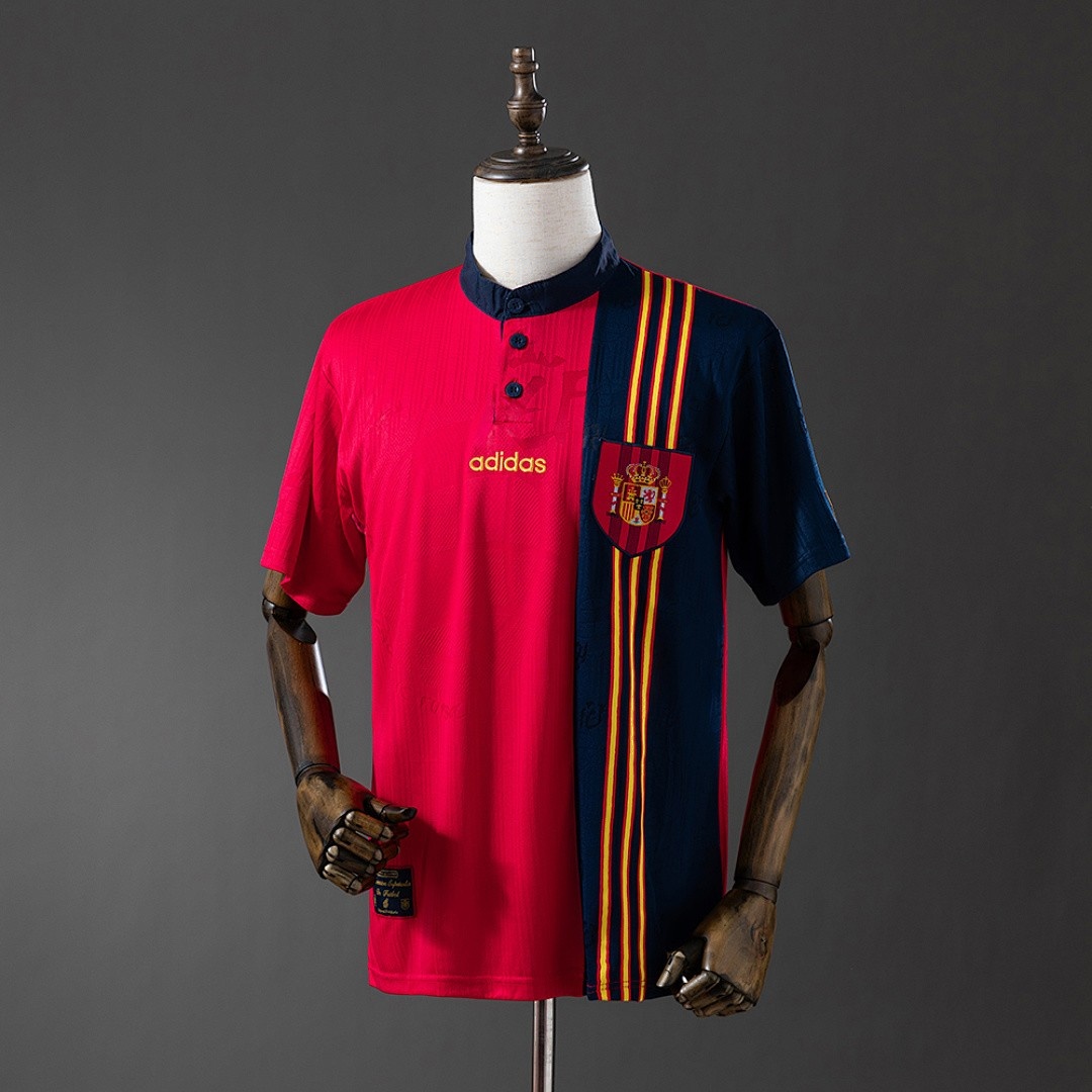 JER-7903_1 Spain 1996 Home Retro Jersey - 图片 1