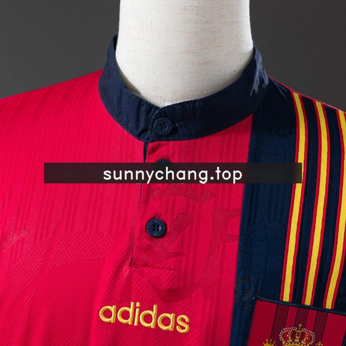Spain 1996 Home Retro Jersey - 图片 7