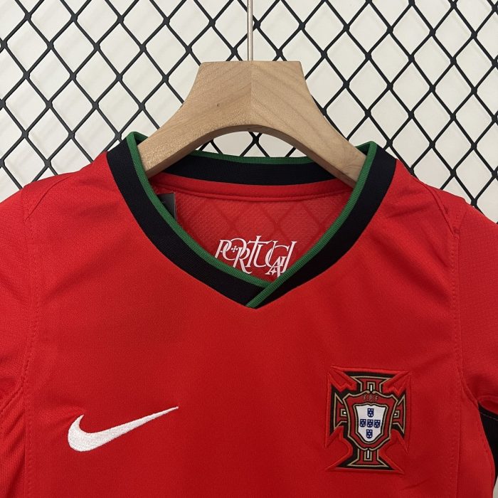 2024 Portugal Home Kids Jersey - 图片 2