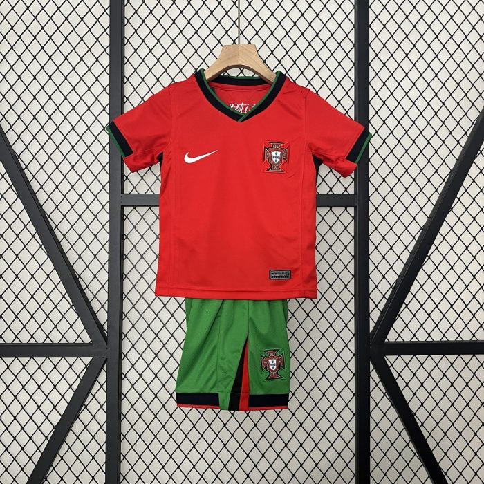 2024 Portugal Home Kids Jersey - 图片 3