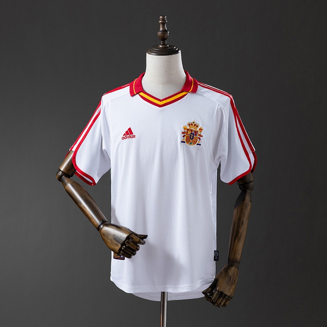 JER-7910_1 Spain 2000 Away Retro Shirt - 图片 1