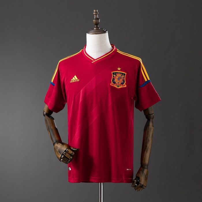 Spain 2012 Home Retro Shirt - 图片 8