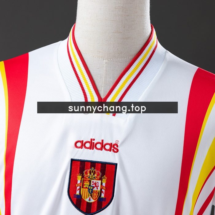 Spain 1996 Away Retro Jersey - 图片 4