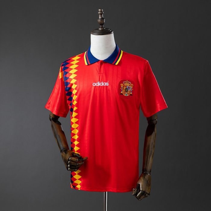 Spain 1994 Home Retro Shirt - 图片 8