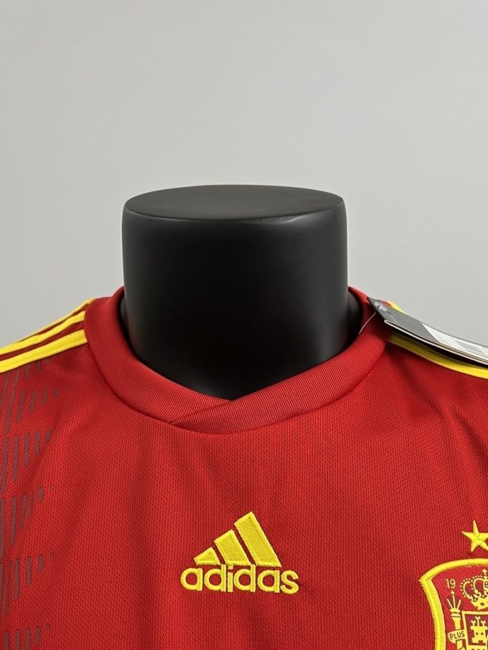 Spain 2018 Home Retro Shirt - 图片 2