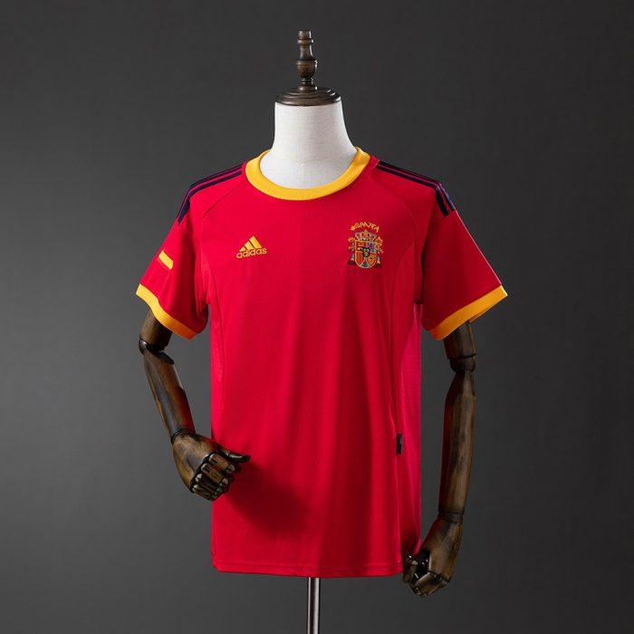 Spain 2002 Home Retro Shirt - 图片 7