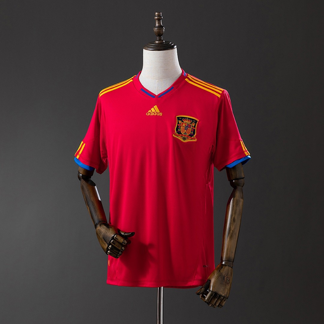 JER-7931_1 Spain 2010 Home Retro Jersey - 图片 1