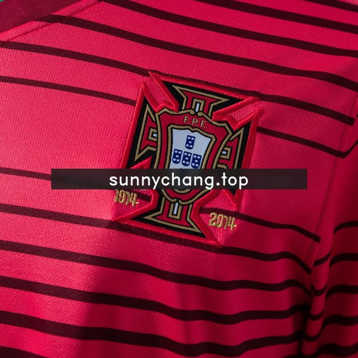 Portugal 2014 Retro Home Jersey - 图片 8