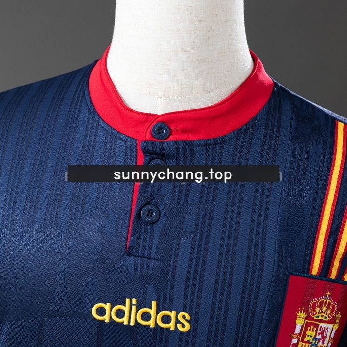 Spain 1996 Away Retro Jersey - 图片 6