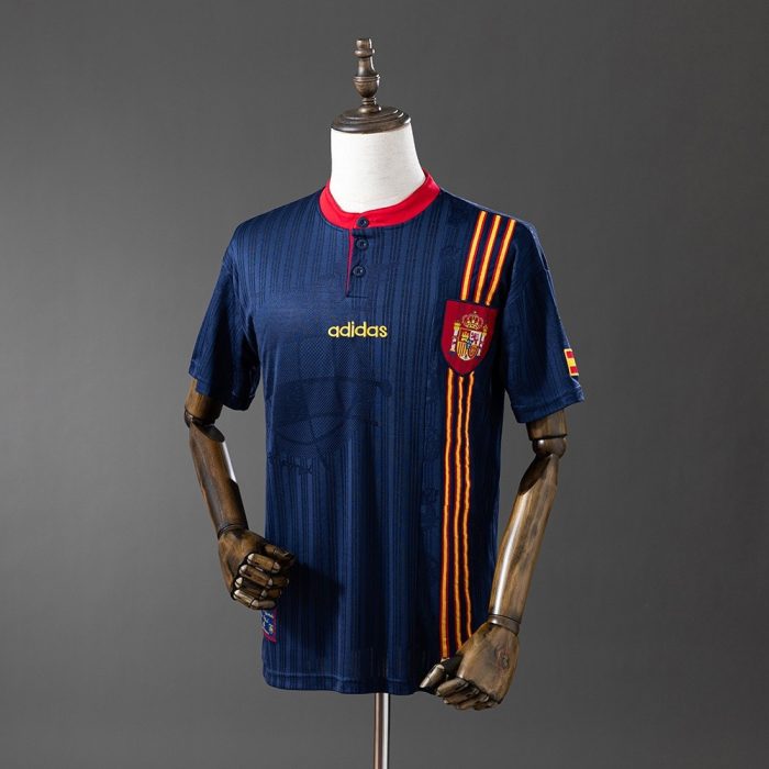 Spain 1996 Away Retro Jersey - 图片 8