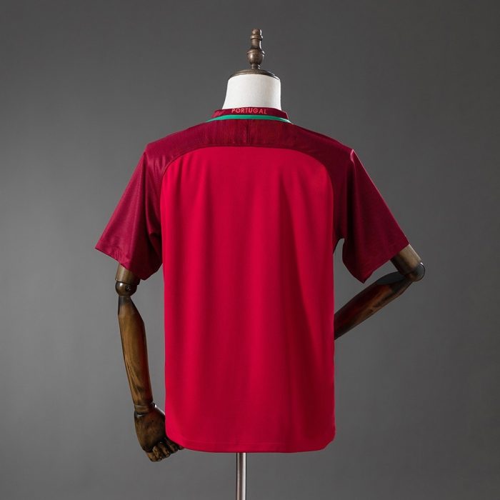 Portugal 2018 Home Retro Jersey - 图片 3