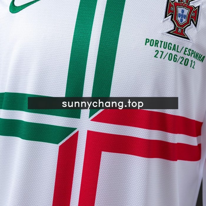 Portugal 2012 Away Long Sleeve Retro Jersey - 图片 5