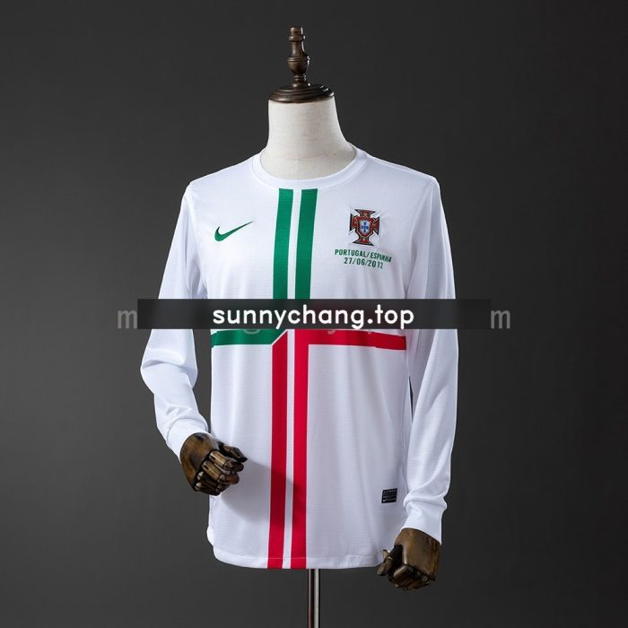 Portugal 2012 Away Long Sleeve Retro Jersey - 图片 8