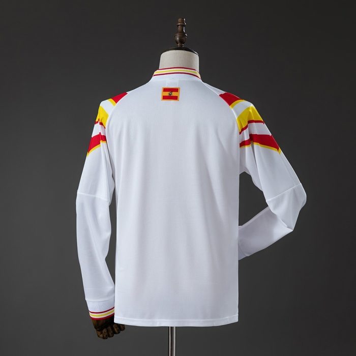 Spain 1996 Away Retro Long Sleeve Jersey - 图片 3