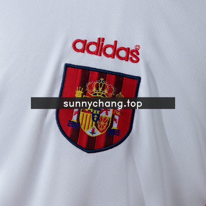 Spain 1996 Away Retro Long Sleeve Jersey - 图片 8