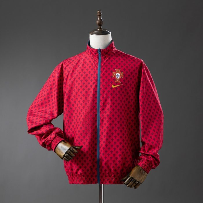 Portugal Reversible Jacket Windbreaker - Red & Cyan - 图片 2