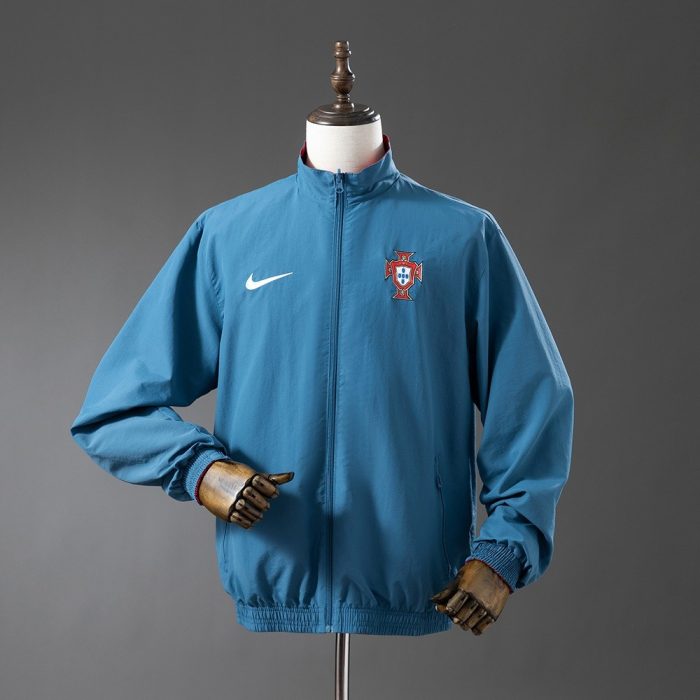 Portugal Reversible Jacket Windbreaker - Red & Cyan - 图片 3