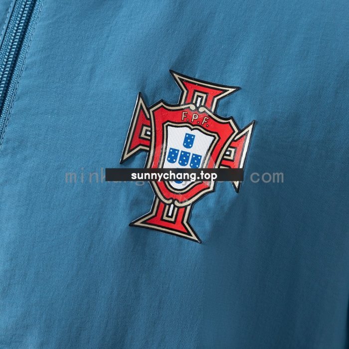 Portugal Reversible Jacket Windbreaker - Red & Cyan - 图片 8