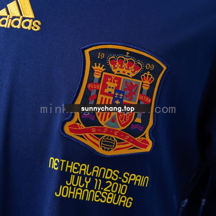 Spain 2010 Away Retro Long Sleeve Jersey - 图片 4