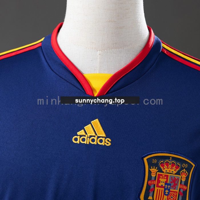 Spain 2010 Away Retro Long Sleeve Jersey - 图片 5