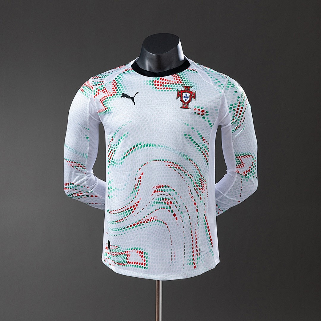 2025 Portugal Away Player Long Sleeve Jersey