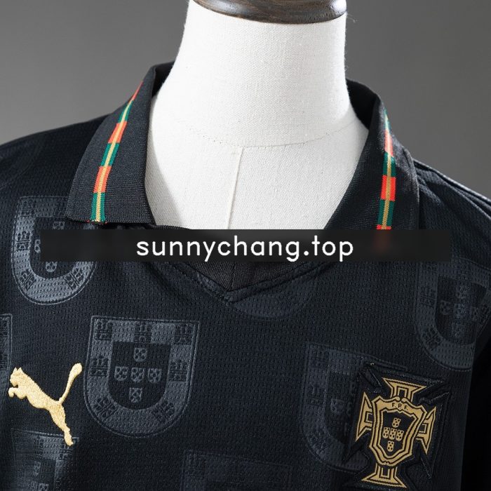 Portugal 2026 Black Kids Kit Jersey - 图片 7