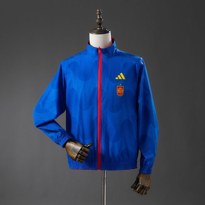 Spain 2026 Reversible Jacket Windbreaker - Red & Blue - 图片 2