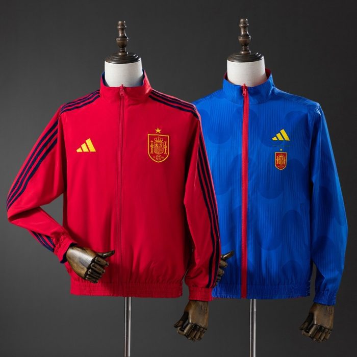 Spain 2026 Reversible Jacket Windbreaker - Red & Blue - 图片 4
