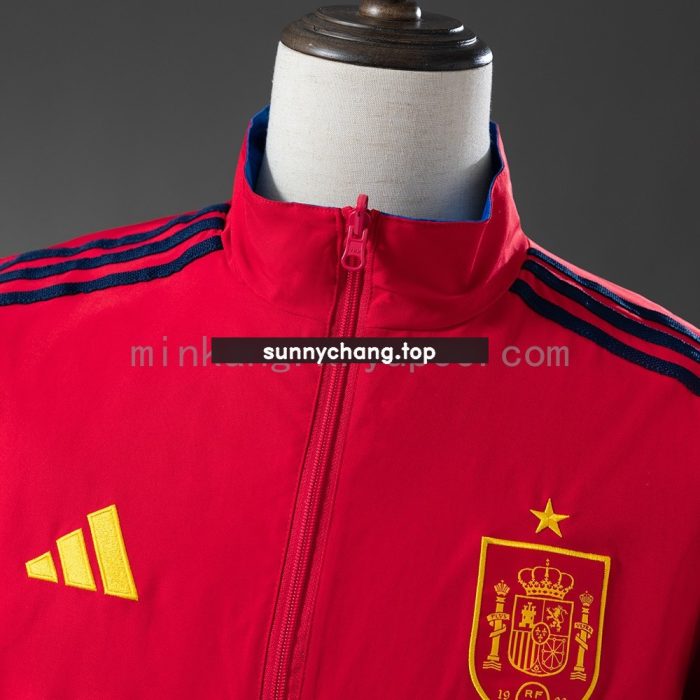 Spain 2026 Reversible Jacket Windbreaker - Red & Blue - 图片 9