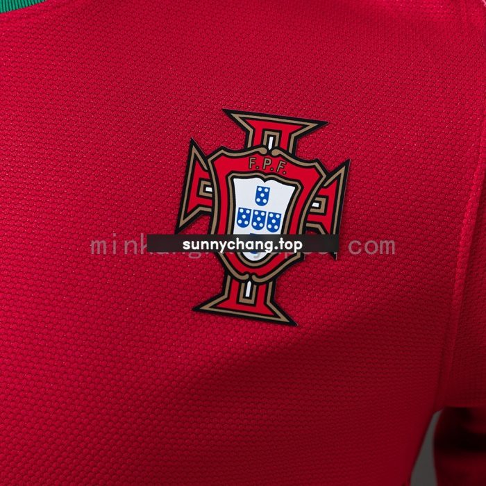 Portugal 2012 Home Player Version Retro Jersey - 图片 5