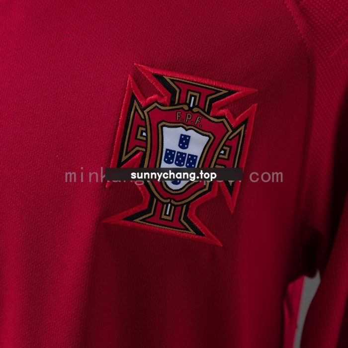 Portugal 2018 Home Long-Sleeved Retro Jersey - 图片 7