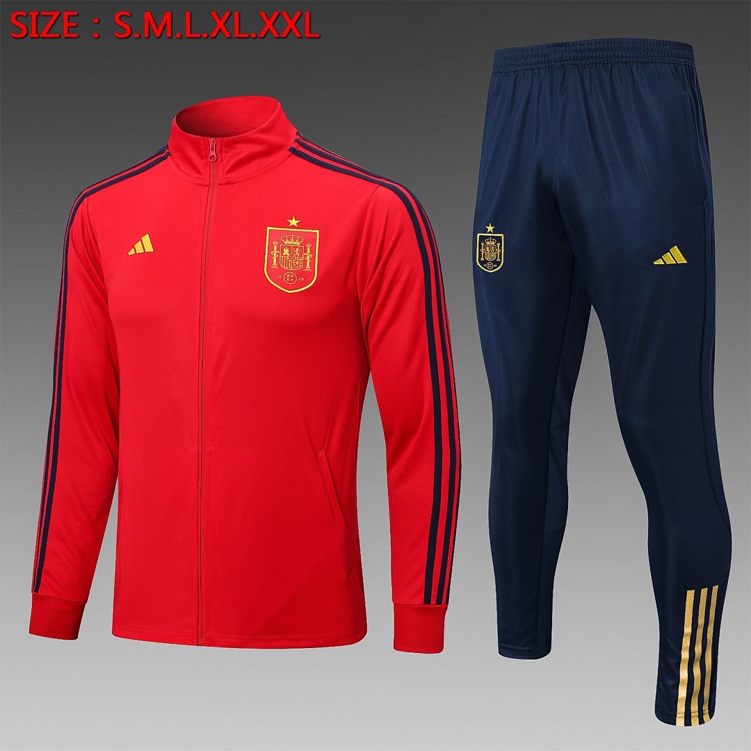 Spain 22/23 Red Long Zip Jacket