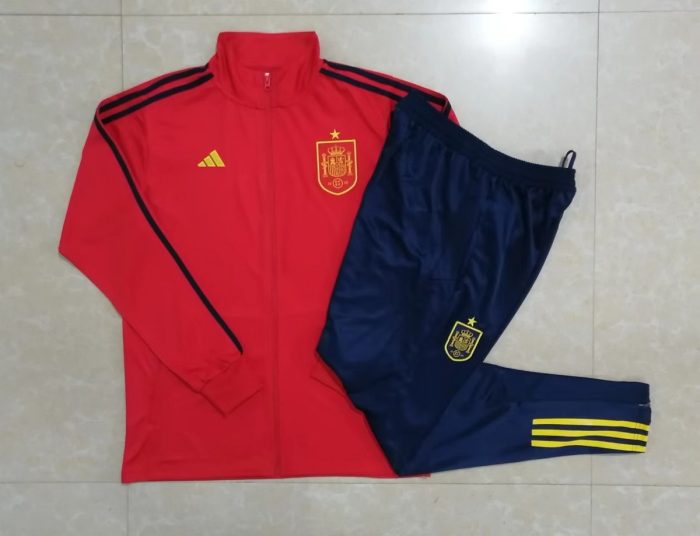 Spain 22/23 Red Long Zip Jacket - 图片 9