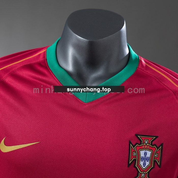 Portugal 2006 Home Retro Player Version Jersey - 图片 8