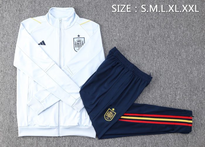 Spain 22/23 Light Blue Long Zip Jacket - 图片 2
