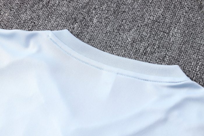 Spain 22-23 Light Blue Short Sleeve Training Suit - 图片 3