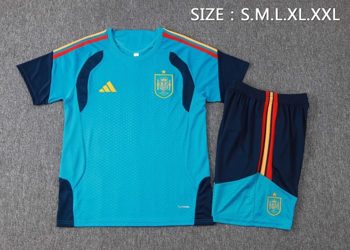 Spain Short Sleeve Lake Blue - 图片 2