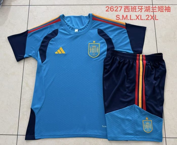 Spain Short Sleeve Lake Blue - 图片 9