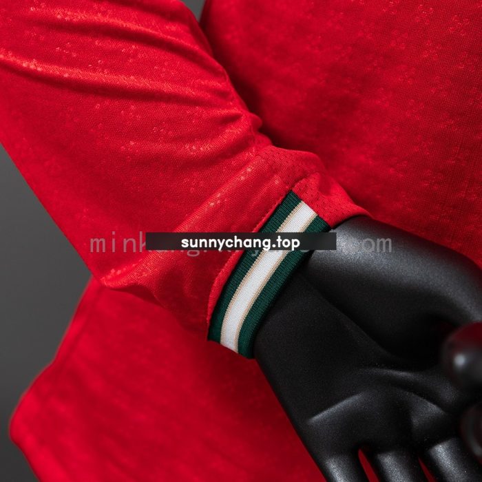 Portugal 2025 Home Long Sleeve Player Version Jersey - 图片 2