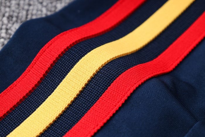 Spain 22/23 Long Zip Jacket Navy Blue - 图片 2