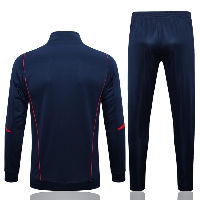 Spain 22/23 Long Zip Jacket Navy Blue - 图片 6