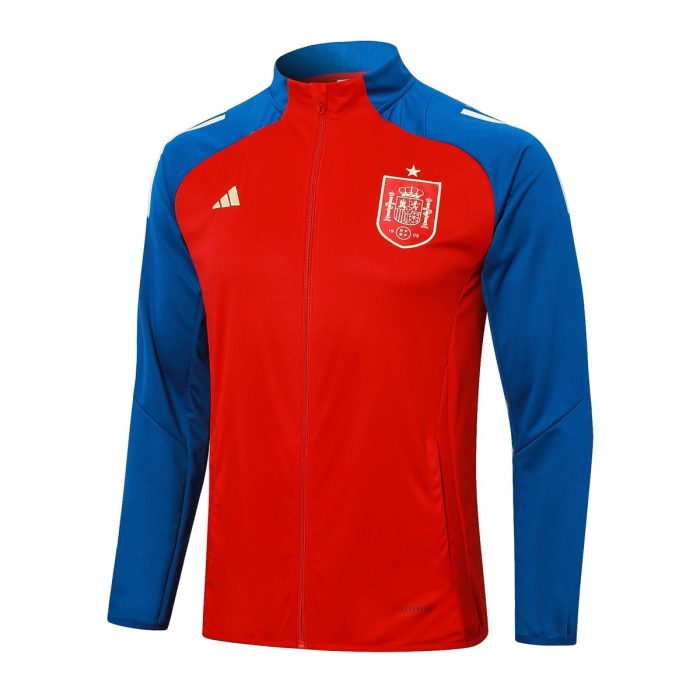 Spain 24-25 Red Long Zip Jacket - 图片 3