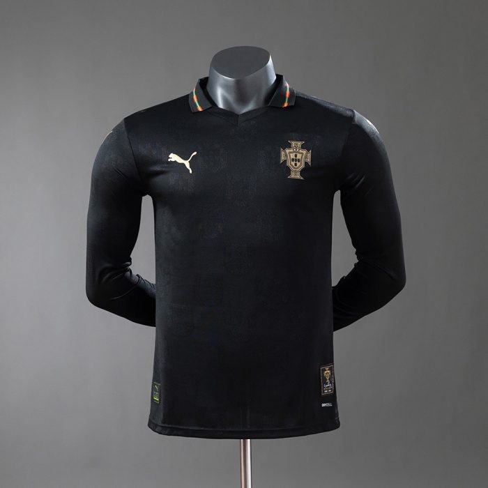 Portugal 2026 Special Edition Black Panther Long-Sleeve Player Version Jersey - 图片 2