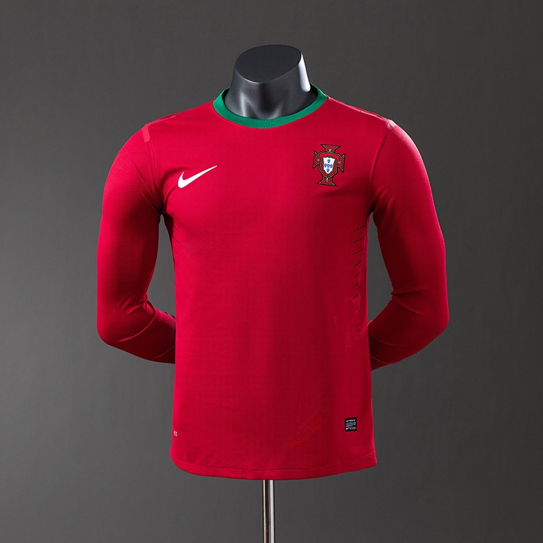 Portugal 2012 Home Long Sleeve Player Version Jersey