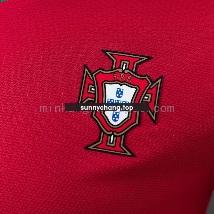 Portugal 2012 Home Long Sleeve Player Version Jersey - 图片 5