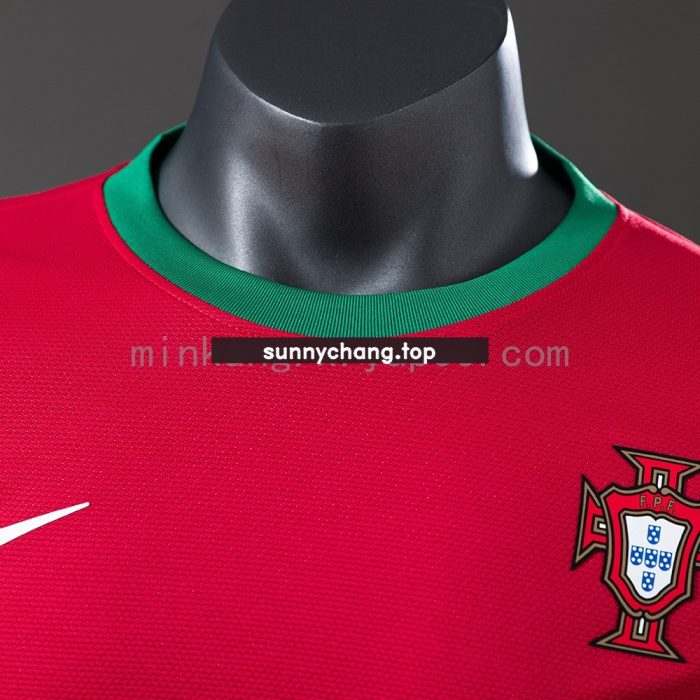 Portugal 2012 Home Long Sleeve Player Version Jersey - 图片 6