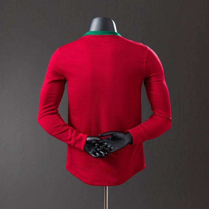 Portugal 2012 Home Long Sleeve Player Version Jersey - 图片 7