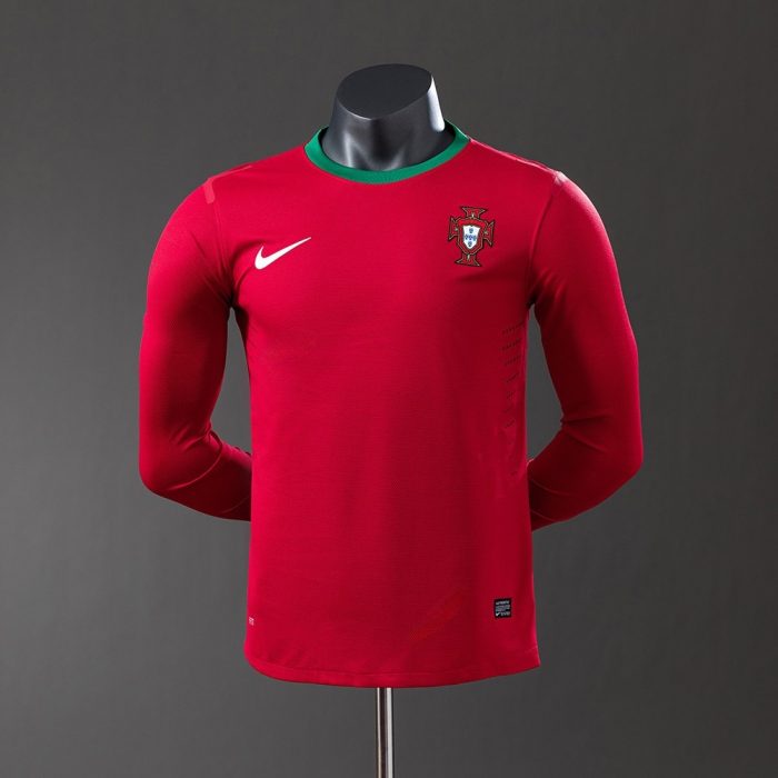 Portugal 2012 Home Long Sleeve Player Version Jersey - 图片 8