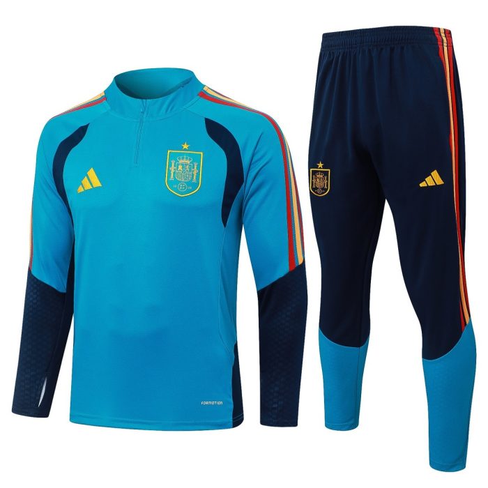 Spain Blue Semi-Zip Jacket - 图片 8