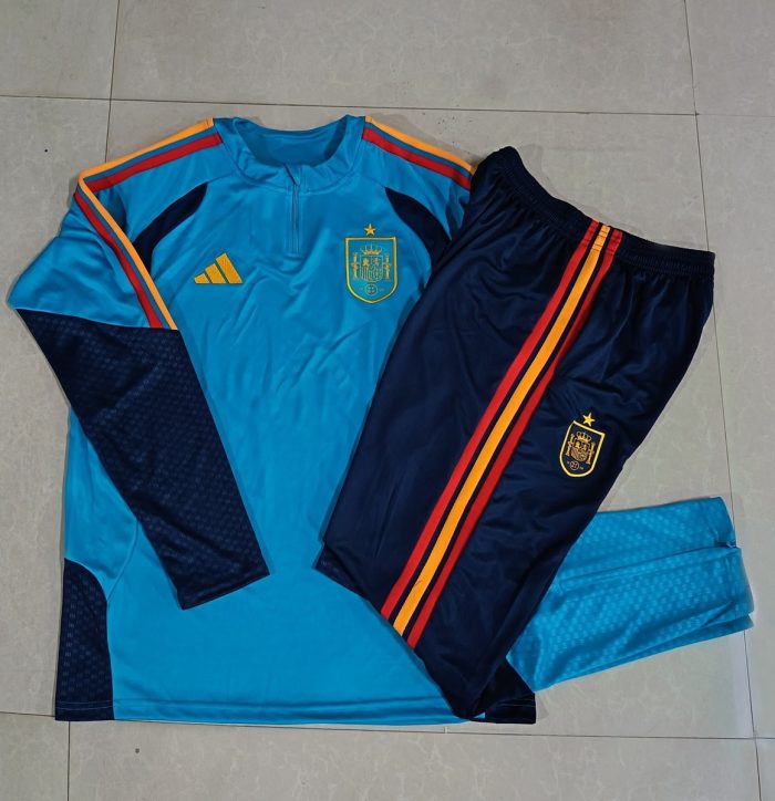 Spain Blue Semi-Zip Jacket - 图片 9